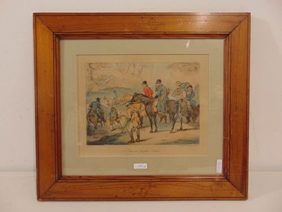 VERNET Carle (1758-1836) [d'après] Four small lithographs:

- "The Appointment,"...