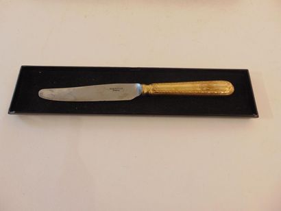 null Two dozen vermeil knives (including one with mother-of-pearl handles) in their...