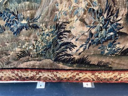 AUBUSSON [attribué à] "Greenery with waders", 18th century, tapestry, 257x334 cm...