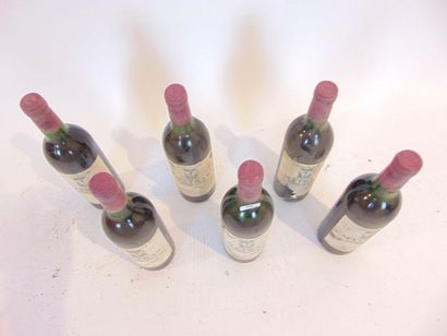 BORDEAUX (SAINT-ÉMILION) Red, Château Matras 1986, six bottles [low neck/half shoulder,...