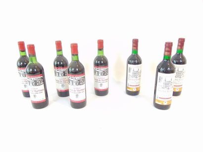 BORDEAUX (-SUPÉRIEUR) Red, Château Tertre-de-Martinon 1975, five bottles in their...