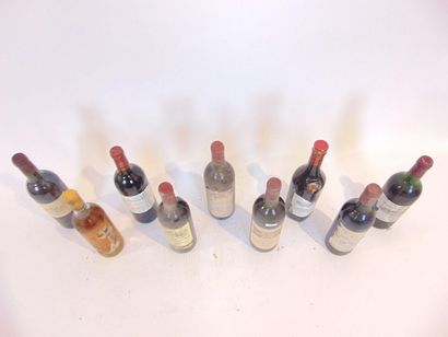 BORDEAUX Rouge, huit bouteilles :

- (PESSAC-LÉOGNAN), Château La Louvière 1985,...