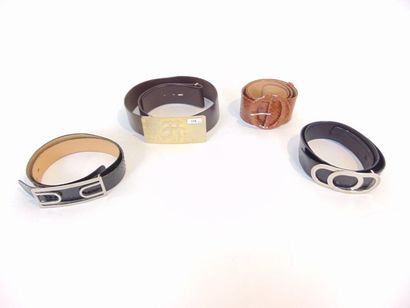 null Four Vintage belts [wear and tear].