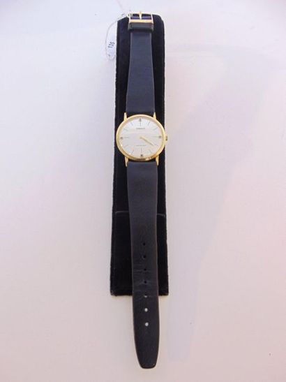 TISSOT Montre-bracelet d'homme, boîtier en or jaune 18 carats, poinçon, l. 22,5 cm...