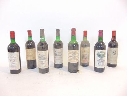 BORDEAUX Rouge, huit bouteilles :

- (SAINT-ÉMILION-GRAND-CRU), Château Haut-Rocher...