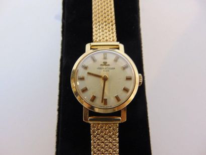 JAEGER-LECOULTRE Ladies' Club wristwatch in 18K yellow gold, hallmark, l. 16 cm,...