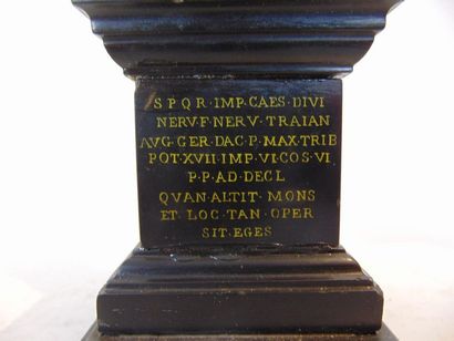 null Paire de colonnes triomphales romaines (Trajane et Marc-Aurèle), fin XIXe, souvenirs...