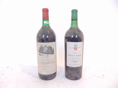 BORDEAUX Red, two magnums:

- (POMEROL), Château L'Évangile 1975, one magnum [low...