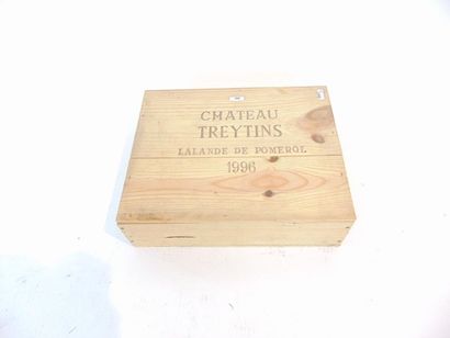 BORDEAUX (LALANDE-DE-POMEROL) Red, Château Treytins 1996, three bottles in their...