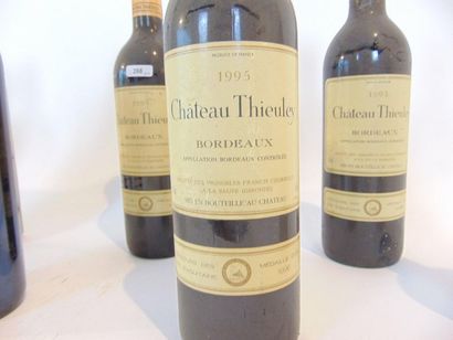 BORDEAUX Rouge, dix bouteilles :

- Château Thieuley 1995, quatre bouteilles ;

-...