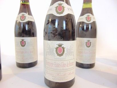 BOURGOGNE Rouge, sept bouteilles :

- (NUITS-SAINT-GEORGES), Clos des Corvées, 1er...