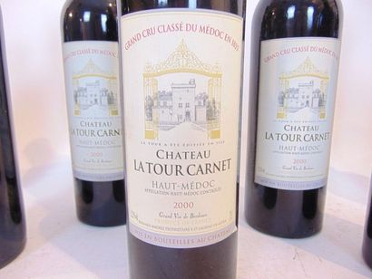 BORDEAUX (HAUT-MÉDOC) Red, Château La Tour-Carnet, 4th Grand Cru Classe 2000, eleven...