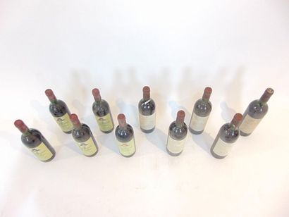 BORDEAUX Rouge, dix bouteilles :
- (HAUT-MÉDOC), Château Hanteillan, cru bourgeois...