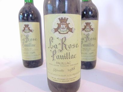 BORDEAUX Red, ten bottles:
- (HAUT-MÉDOC), Château Hanteillan, cru bourgeois 1988,...