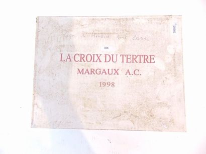 BORDEAUX (MARGAUX) Rouge, Château La Croix-du-Tertre 1998, six bouteilles dans leur...