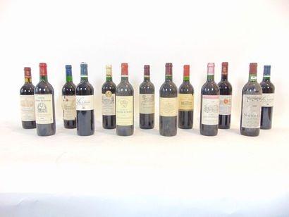 BORDEAUX Red, thirteen bottles:

- Mouton-Cadet 1979, one bottle [low neck, label...