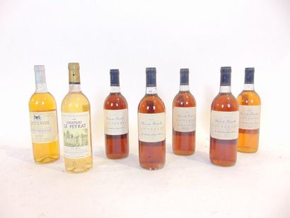 BORDEAUX (SAUTERNES) Bblanc liquoreux, Baron des Fontenilles 1995, cinq bouteilles...