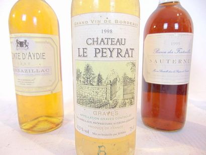 BORDEAUX (SAUTERNES) Bblanc liquoreux, Baron des Fontenilles 1995, five bottles [low...