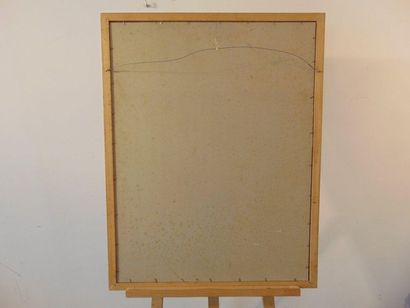 DRIES Jean (1905-1973) Signature illisible, "Visage", XXe, technique mixte sur papier,...
