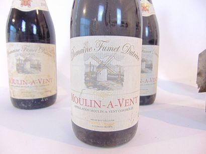 BEAUJOLAIS (MOULIN-À-VENT) Rouge, sept bouteilles :

- André Chalandon 1996, une...