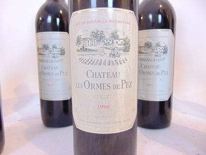 BORDEAUX (SAINT-ESTÈPHE) Red, Château Les Ormes-de-Pez 1990, eleven bottles [low...