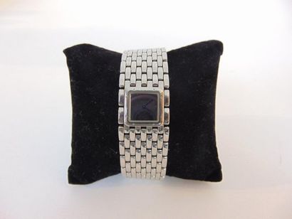 CARTIER - PARIS Ladies' Panther wristwatch in stainless steel, large bracelet model,...