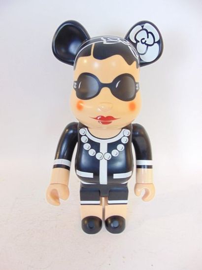 CHANEL Bearbrick mascot, numbered [945] on the back, h. 72 cm [slight alteration...