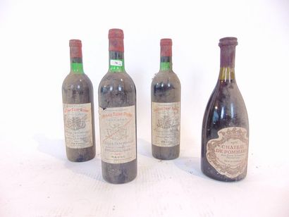 BORDEAUX Rouge, quatre bouteilles :

- (SAINT-JULIEN), Château Saint-Pierre, 4e grand...