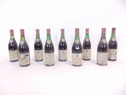 BOURGOGNE (SAVIGNY-DOMINODE) Rouge, Chanson Père & Fils 1969, neuf bouteilles [étiquettes...