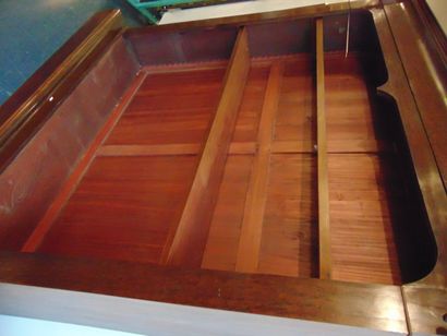 null Bookcase, late 19th century, mahogany wood, 221x221x50 cm [worn].
