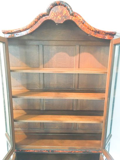 null Early 20th century Dutch Baroque style four leaf display case (two of which...