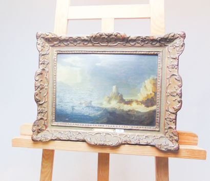 PEETERS Bonaventure (1614-1652) [attribué à] "Shipwreck near a coast", 17th century,...