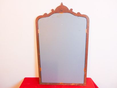 null Louis XV style mirror, 20th century, carved oak with dark patina, 106x63.5 ...