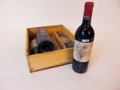 BORDEAUX (SAINT-ÉMILION) Rouge, Château Mont d'Or 1998, cinq bouteilles [altérations...