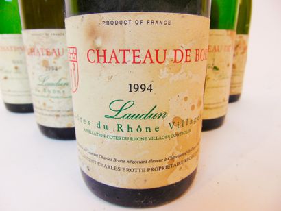 VALLÉE-DU-RHÔNE (CÔTES-DU-RHÔNE) White, Château de Bord 1994, six bottles [label...