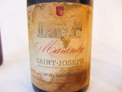 VALLÉE-DU-RHÔNE Rouge et blanc, huit bouteilles :

- (HERMITAGE), rouge, Laurent-Charles...