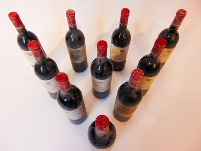 BORDEAUX (CANON-FRONSAC) Rouge, Domaine de Margalès 1998, dix bouteilles [altérations...