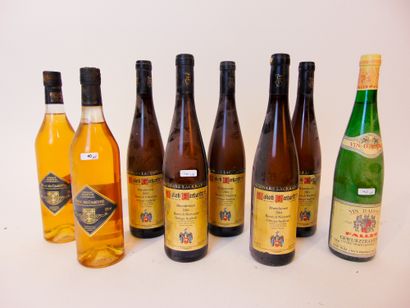 null Vins divers, blanc, huit bouteilles :

- ALLEMAGNE (RHEINHESSEN), blanc, Bereich...