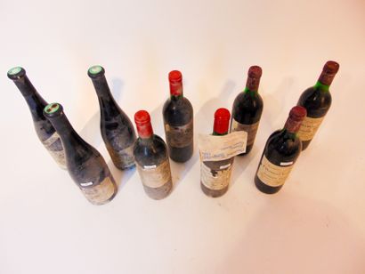 null Vins divers, rouge et blanc, neuf bouteilles :

- VAL-DE-LOIRE (SAUMUR-CHAMPIGNY),...