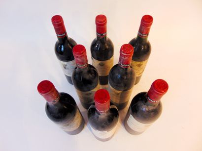 BORDEAUX (CANON-FRONSAC) Rouge, Château Margalès 1998, huit bouteilles [légères altérations...