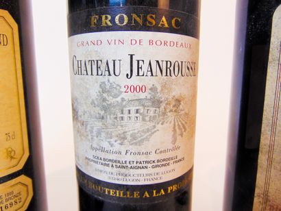 BORDEAUX (FRONSAC) Rouge, cinq bouteilles :

- Château Le Bosquet 2000, une bouteille...