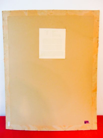 DE STAËL Nicolas (1914-1955) "Bateaux", 20th, marouflaged reproduction on cardboard,...