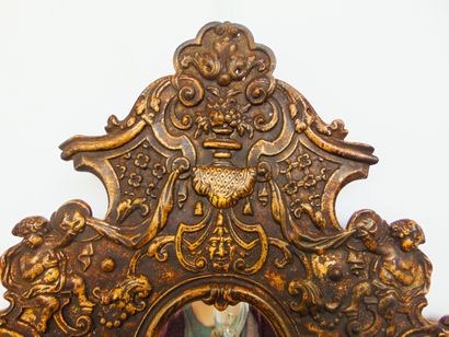 null Paire d'appliques de style Louis XIV à trois bras de lumière, fin XIXe, bronze...