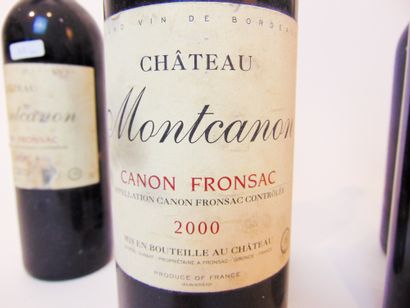 BORDEAUX (CANON-FRONSAC) Rouge, onze bouteilles :

- Château Coustolle 1999 (deux)...