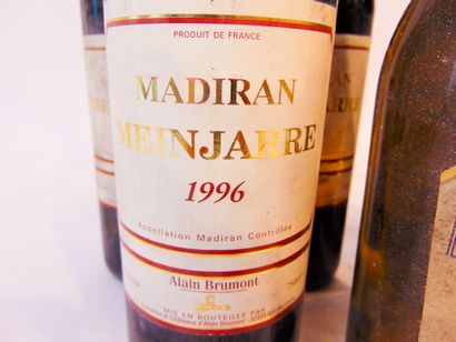 SUD-OUEST (MADIRAN) Rouge, Meinjarre 1996, six bouteilles [mi-goulot, légères altérations...