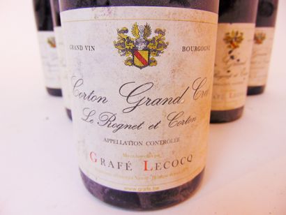 BOURGOGNE (CORTON) Red, Le Rognet and Corton, grand cru 2001, six bottles.
