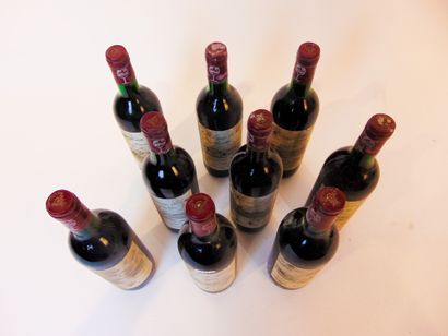 BORDEAUX (PAUILLAC) Rouge, Château Haut-Milon 1990, neuf bouteilles [bas-goulot,...