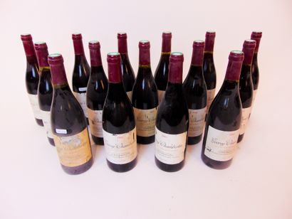 BOURGOGNE (GEVREY-CHAMBERTIN) Rouge, 1993, quinze bouteilles [altérations aux étiquettes...