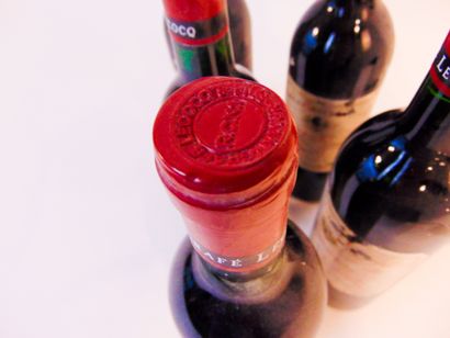 BORDEAUX, rouge Rouge, Cuvée Grafé-Lecocq 1989, six bouteilles [bas-goulot, altérations...