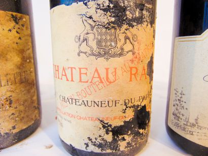 VALLÉE-DU-RHÔNE Rouge, neuf bouteilles :

- Château de Fonsalette / Château Rayas...
